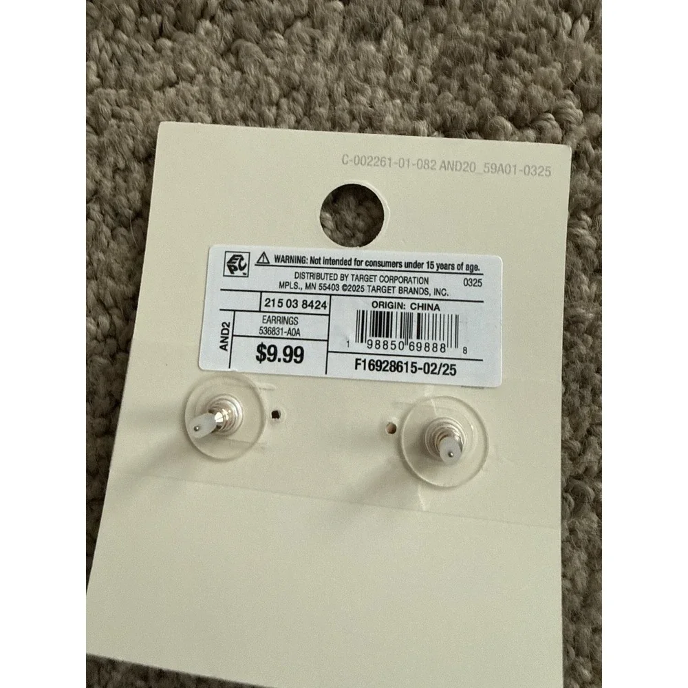 Gold Shell Post Pearl Drop Earrings - Nickel Free-‎ A New Day™